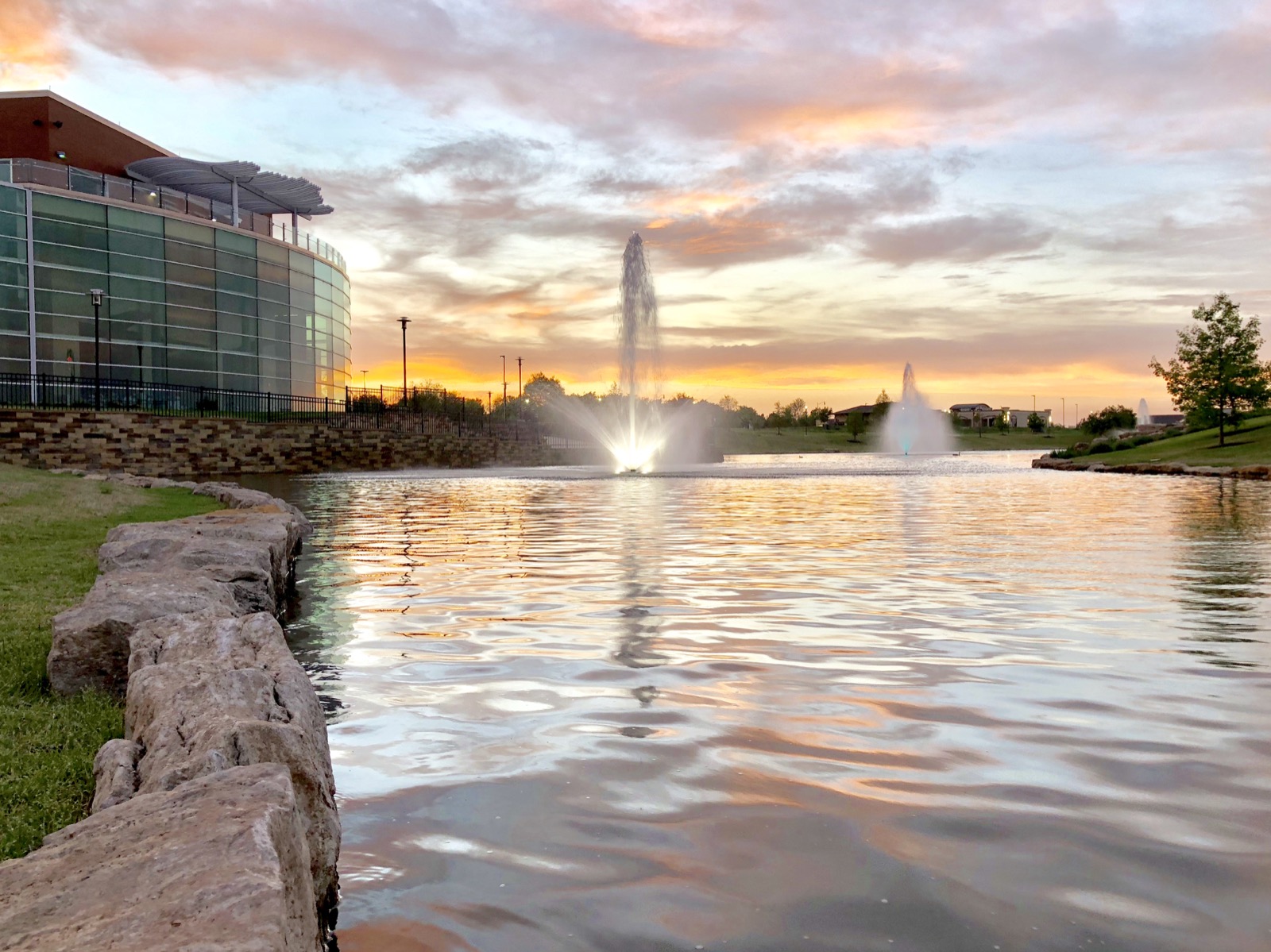 Glenpool Conference Center pond in Glenpool, Oklahoma